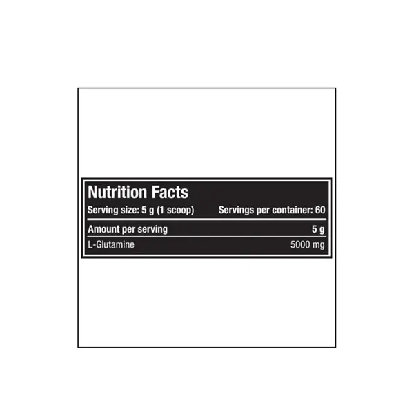 One Science Pro Glutamine Nutrition Facts